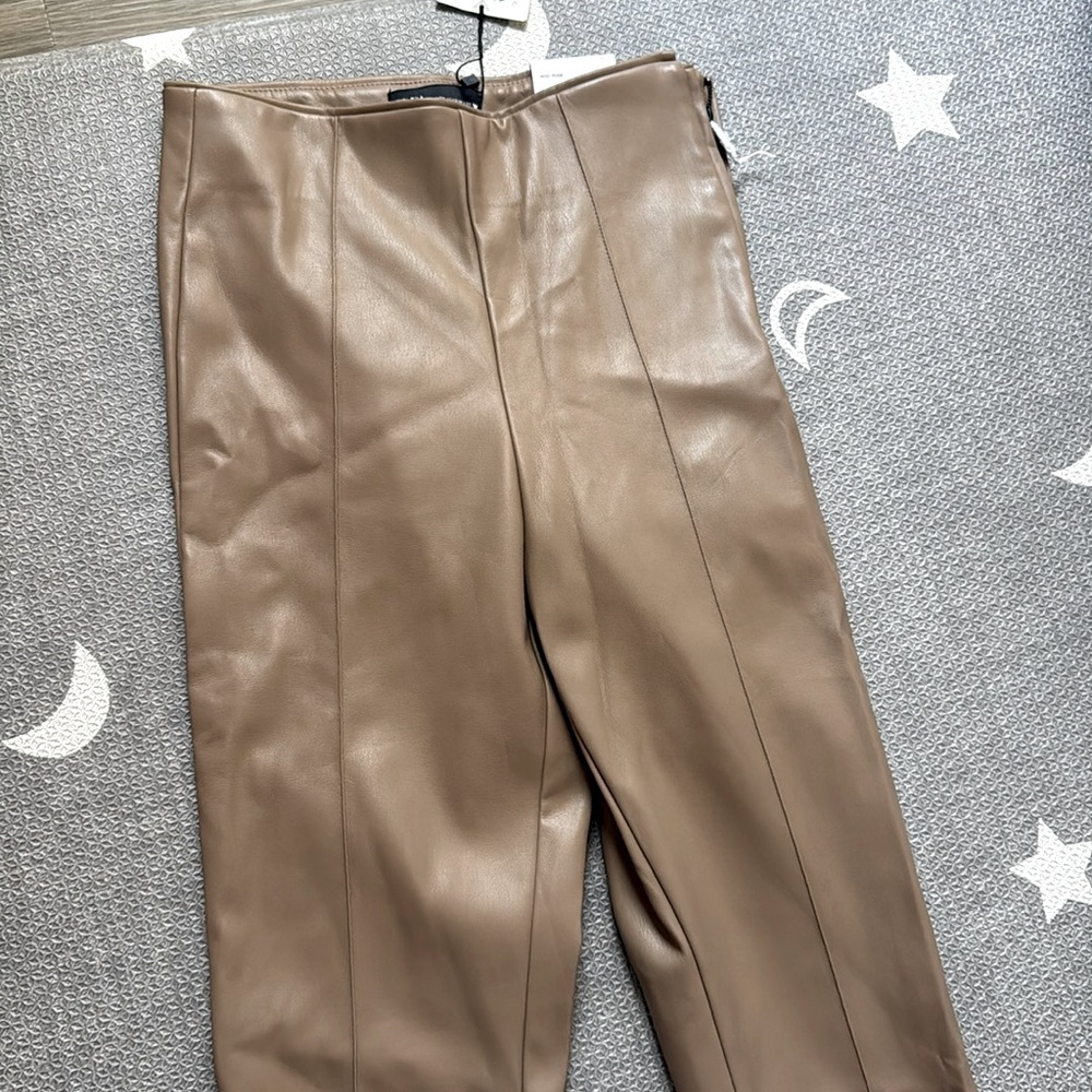 Zara faux leather leggings